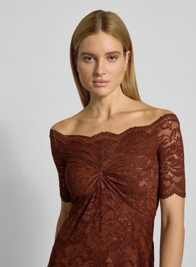 Rabanne Maxi-jurk van bloemenkant