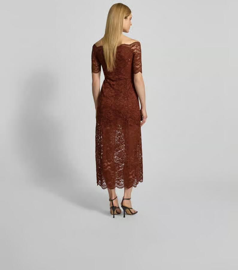 Rabanne Maxi-jurk van bloemenkant - Foto 2