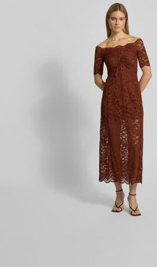 Rabanne Maxi-jurk van bloemenkant - Foto 3