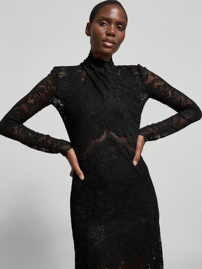 Rabanne Maxi-jurk van kant met stretch