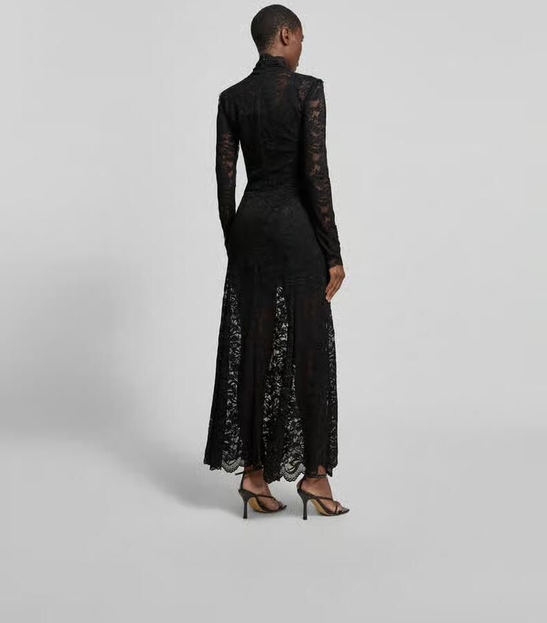 Rabanne Maxi-jurk van kant met stretch