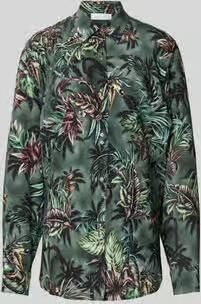 Rabanne Overhemdblouse met all-over bloemenmotief
