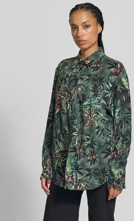 Rabanne Overhemdblouse met all-over bloemenmotief - Foto 3