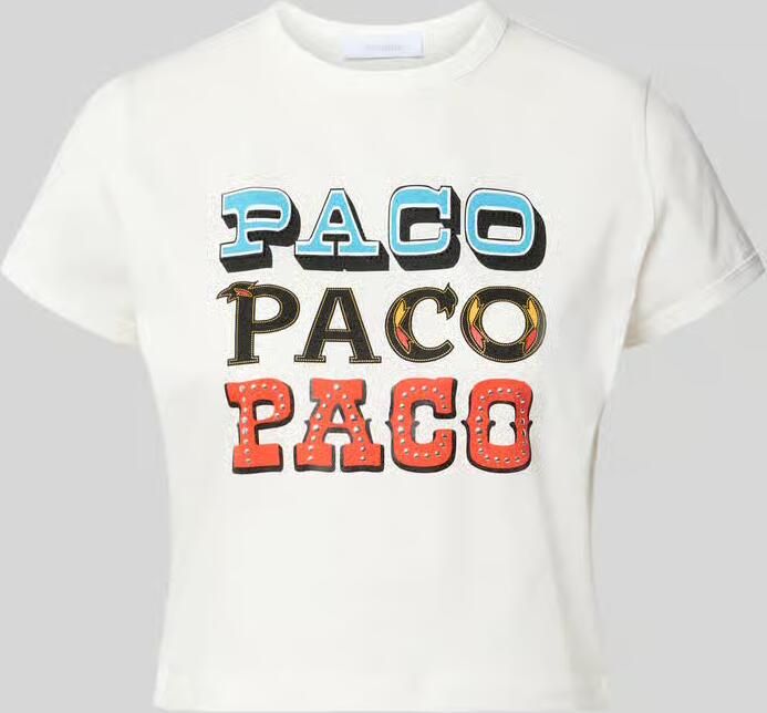 Rabanne Regular fit t-shirt met statementprint