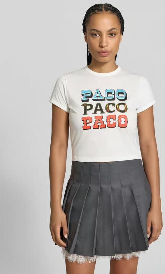 Rabanne Regular fit t-shirt met statementprint - Foto 3
