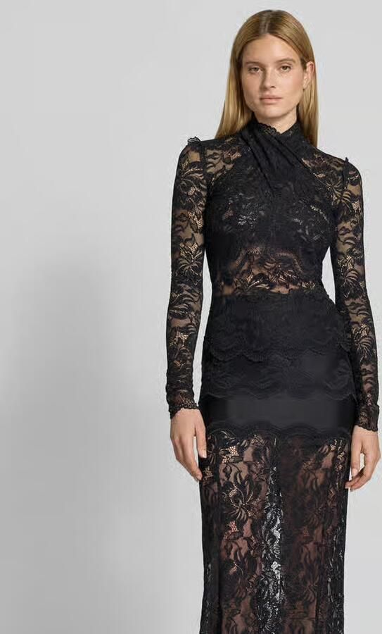 Rabanne Slim fit blouse van kant - Foto 3