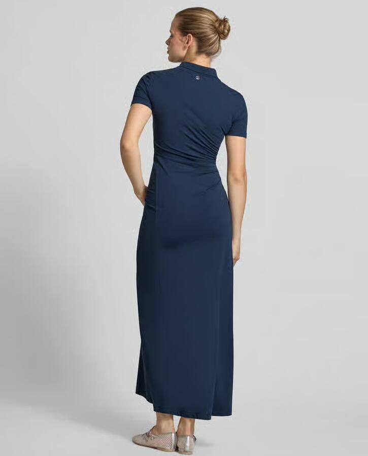 Rabanne Slim Fit maxi-jurk met polokraag - Foto 2