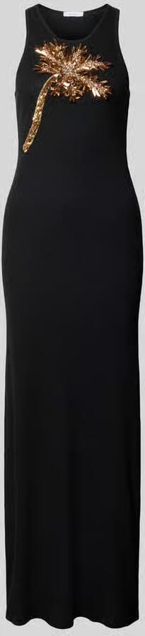 Rabanne Slim Fit maxi-jurk met siersteentjes