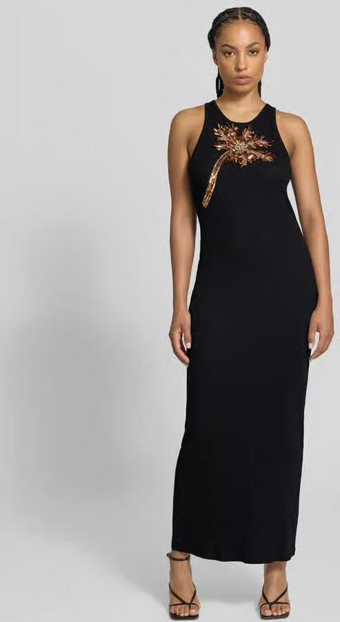 Rabanne Slim Fit maxi-jurk met siersteentjes - Foto 3