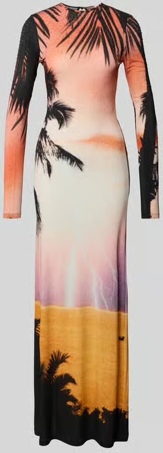 Rabanne Slim fit maxi-jurk van viscosemix - Foto 2