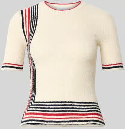 Rabanne Slim fit T-shirt in gebreide look - Foto 2