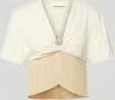 Rabanne T-shirt met asymmetrische zoom