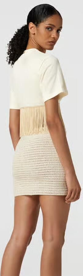 Rabanne T-shirt met asymmetrische zoom - Foto 3