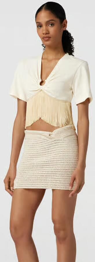 Rabanne T-shirt met asymmetrische zoom - Foto 2