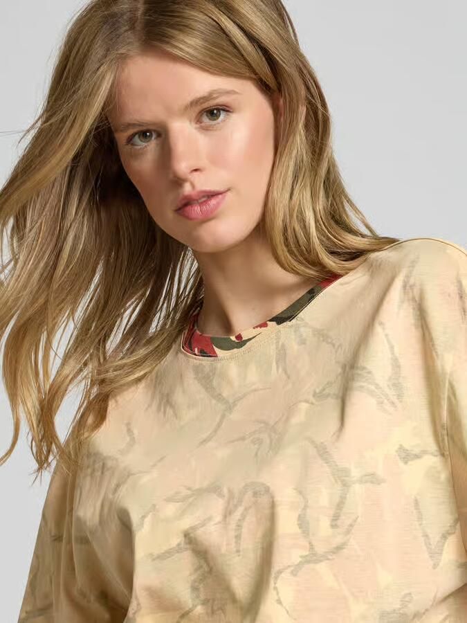 Rabanne T-shirt met labeldetail