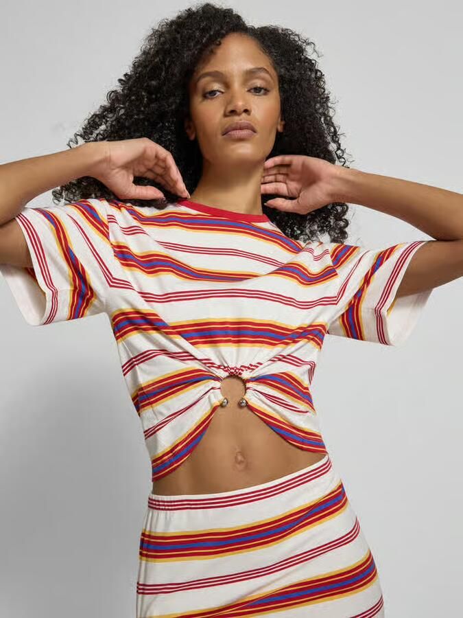 Rabanne T-shirt met plooien