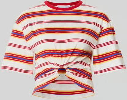 Rabanne T-shirt met plooien - Foto 2