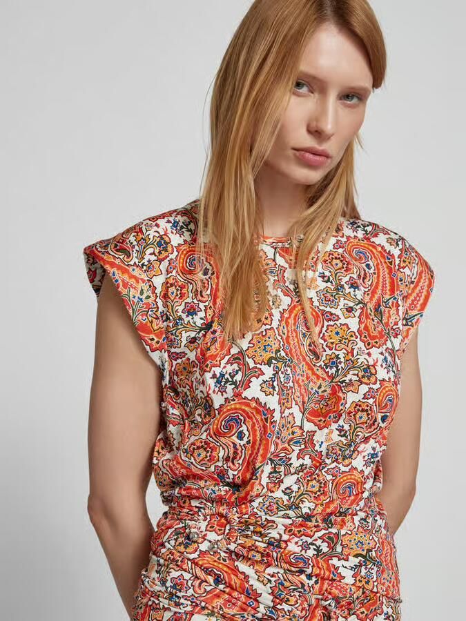 Rabanne T-shirt met rimpelingen
