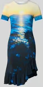 Rabanne t-shirtjurk van viscosemix