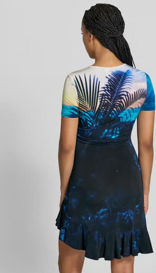 Rabanne t-shirtjurk van viscosemix - Foto 3
