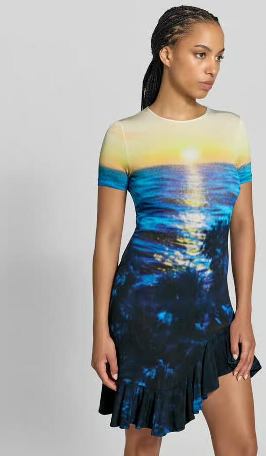 Rabanne t-shirtjurk van viscosemix - Foto 2