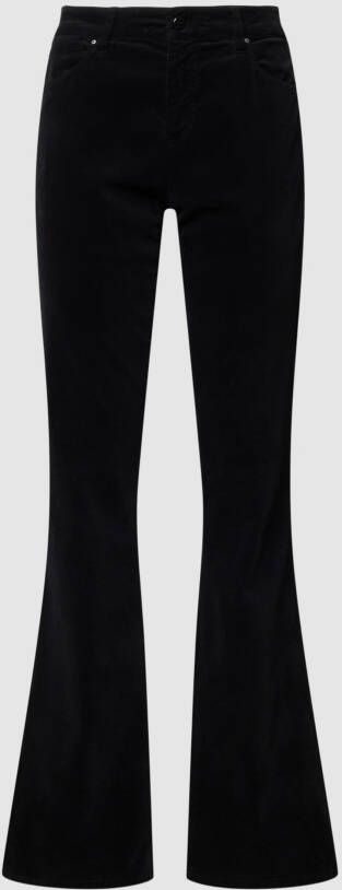 RAFFAELLO ROSSI Fluwelen bootcutbroek met stretch model 'Vic'