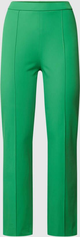 RAFFAELLO ROSSI Flared cut comfortbroek met siernaden model 'MACY'