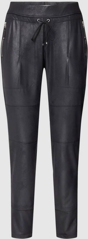 RAFFAELLO ROSSI Joggingbroek in leerlook model 'CANDY'