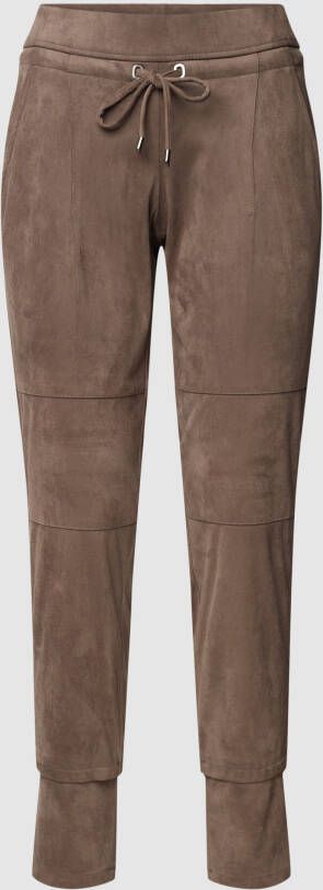 RAFFAELLO ROSSI Joggingbroek in suèdelook model 'CANDICE'