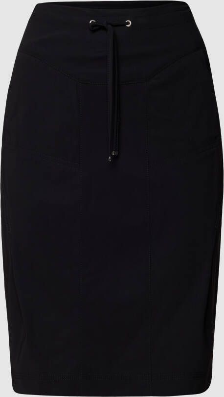 RAFFAELLO ROSSI Knielange rok met tunnelkoord model 'WARIS'
