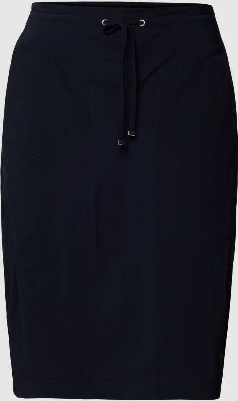 RAFFAELLO ROSSI Knielange rok met tunnelkoord model 'WARIS'