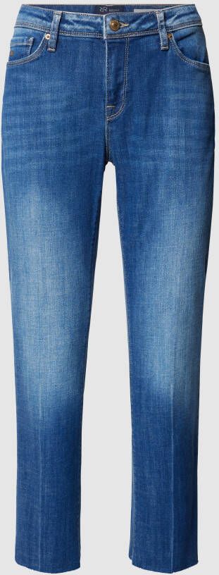 RAFFAELLO ROSSI Korte mid rise jeans met slim fit