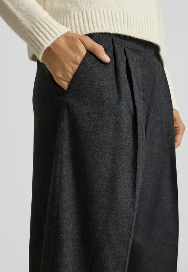 RAFFAELLO ROSSI Balloon fit stoffen broek met verkorte pasvorm model 'MAYLA'