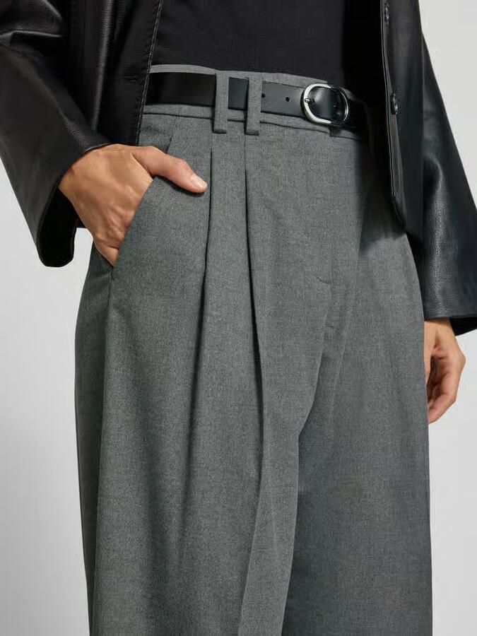 RAFFAELLO ROSSI Balloon fit stoffen broek met verkorte pasvorm model 'MAYLA'