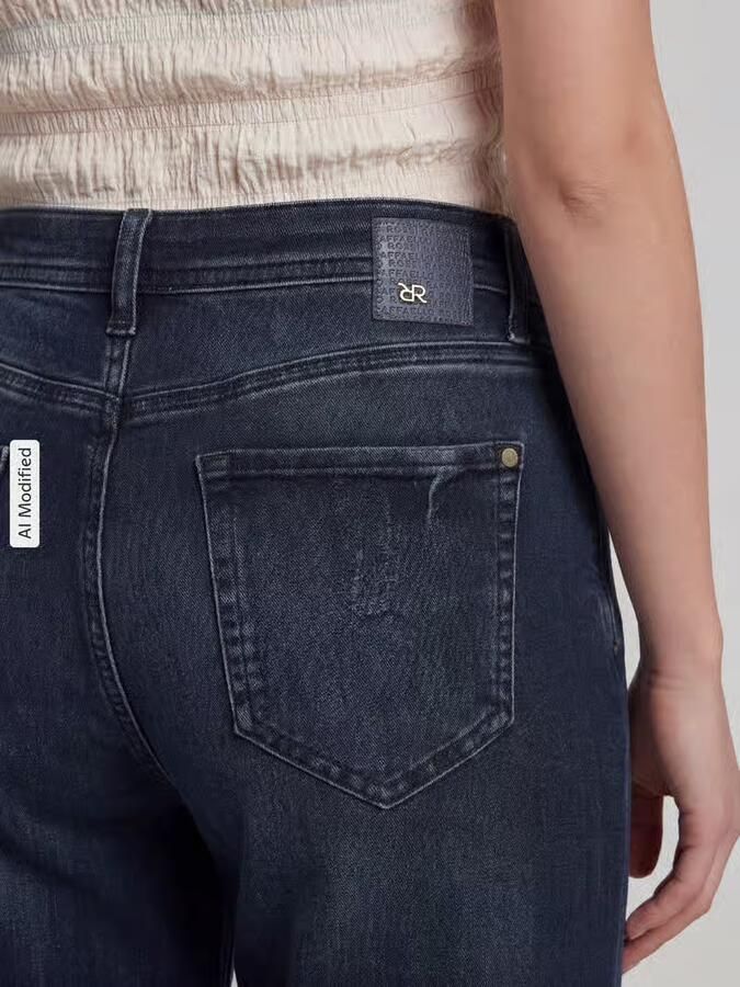 RAFFAELLO ROSSI Barrel jeans van katoenmix model 'HANNI 7 8'