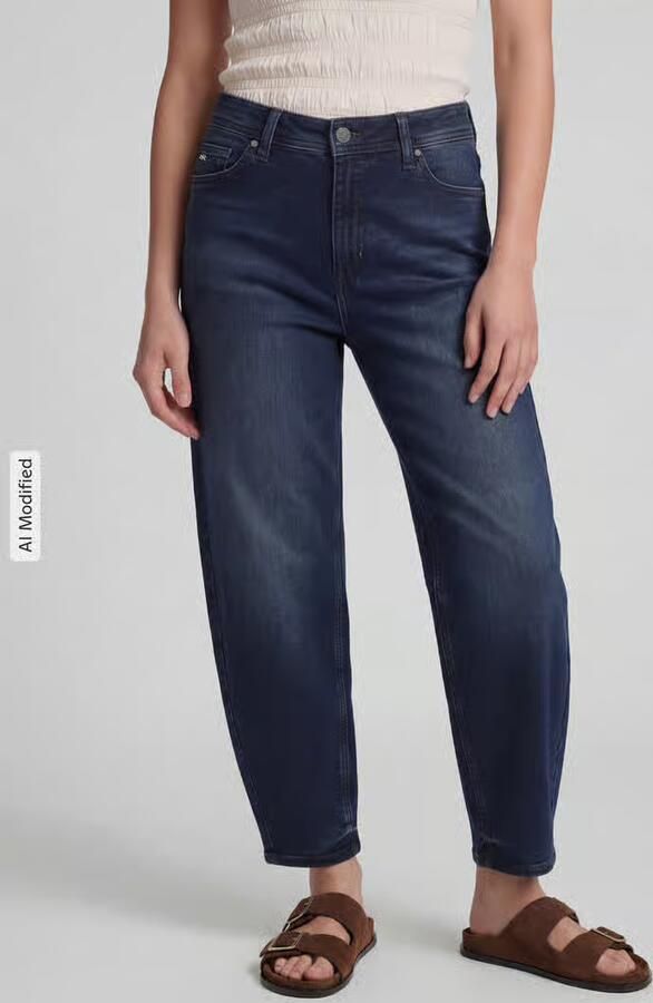 RAFFAELLO ROSSI Barrel jeans van katoenmix model 'HANNI 7 8' - Foto 3