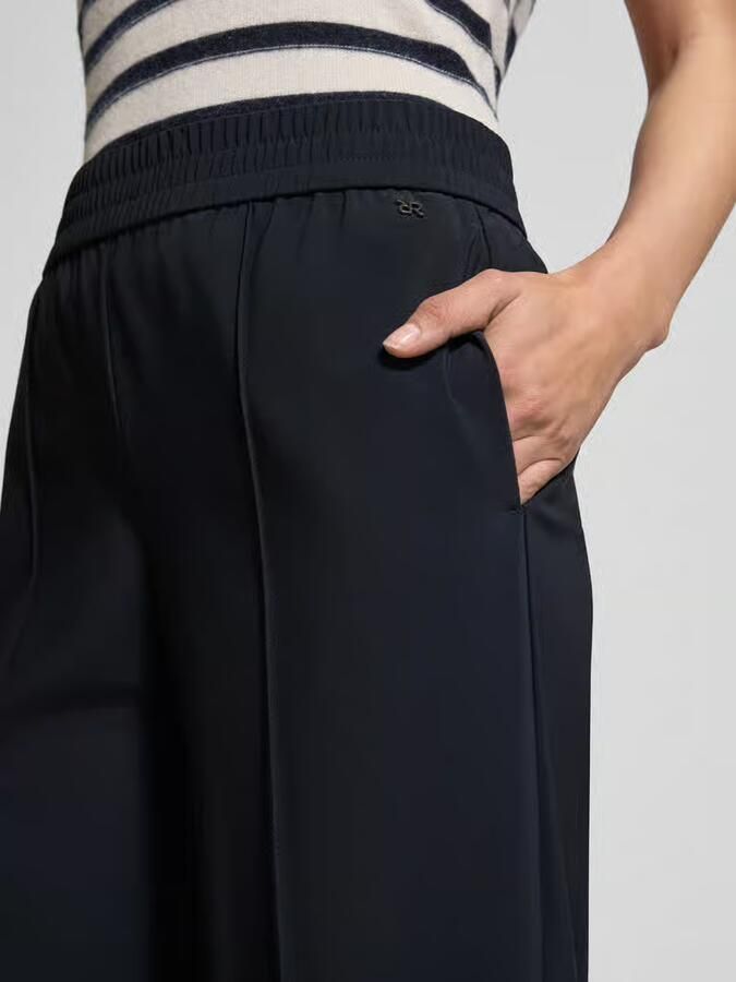 RAFFAELLO ROSSI Straight leg stoffen broek met vaste persplooien model 'COSMEA'