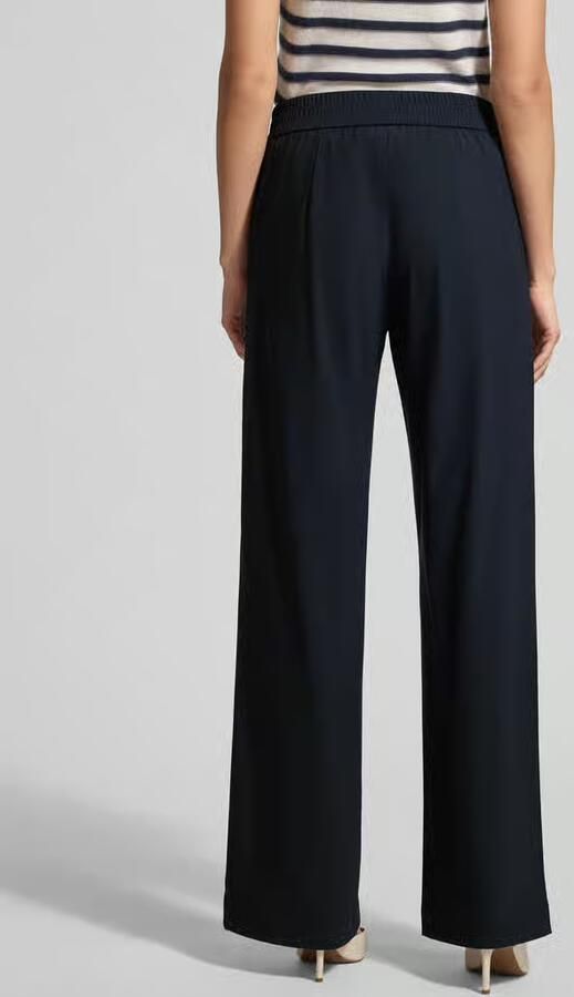 RAFFAELLO ROSSI Straight leg stoffen broek met vaste persplooien model 'COSMEA' - Foto 5
