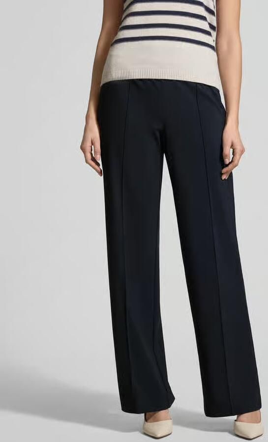 RAFFAELLO ROSSI Straight leg stoffen broek met vaste persplooien model 'COSMEA' - Foto 3
