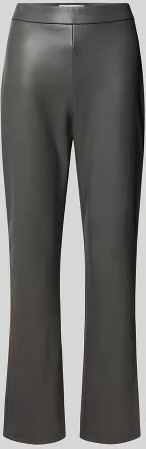 RAFFAELLO ROSSI Regular fit broek in leerlook in verkort model 'MACY' - Foto 2