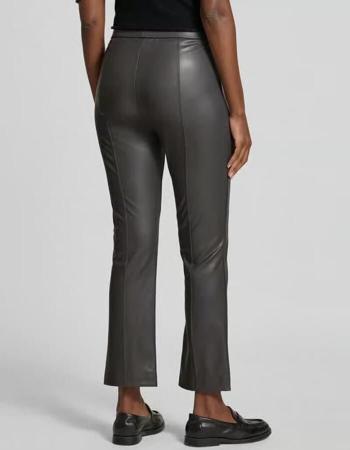 RAFFAELLO ROSSI Regular fit broek in leerlook in verkort model 'MACY' - Foto 2