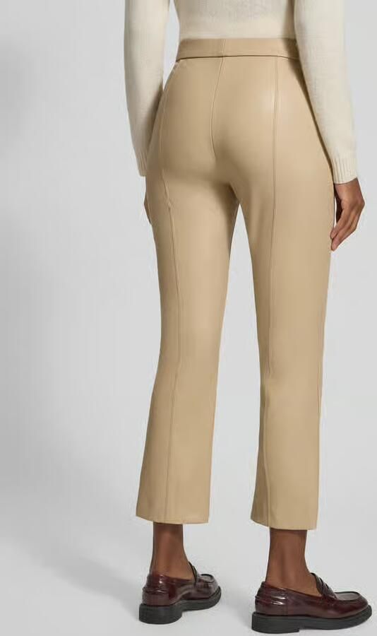 RAFFAELLO ROSSI Flared bootcut broek in leerlook model 'MACY'