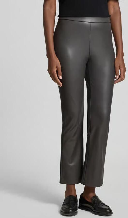 RAFFAELLO ROSSI Regular fit broek in leerlook in verkort model 'MACY' - Foto 3