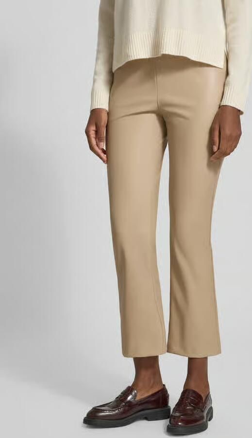 RAFFAELLO ROSSI Flared bootcut broek in leerlook model 'MACY' - Foto 2