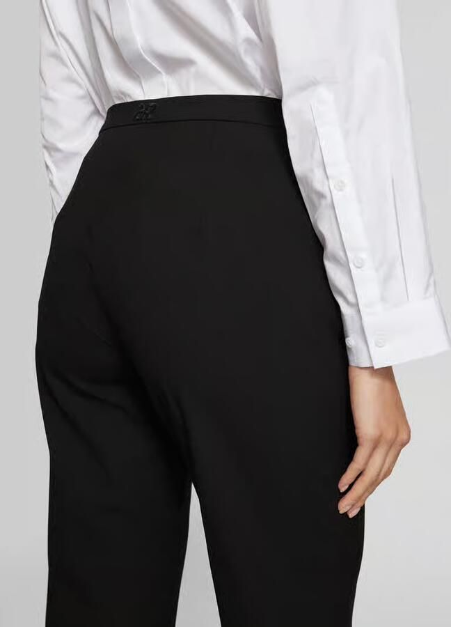 RAFFAELLO ROSSI Flared stoffen broek met siernaden en viscoe model 'DORO' - Foto 2