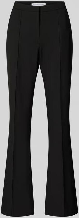 RAFFAELLO ROSSI Flared stoffen broek met siernaden en viscoe model 'DORO'