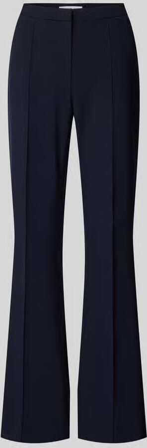 RAFFAELLO ROSSI Flared stoffen broek met siernaden en viscoe model 'DORO'