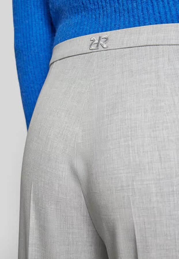 RAFFAELLO ROSSI Flared stoffen broek met siernaden en viscoe model 'DORO'