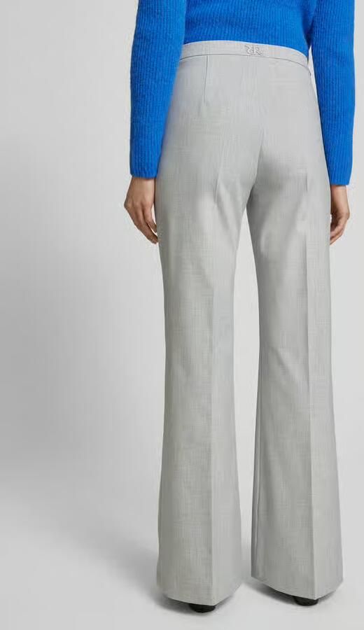 RAFFAELLO ROSSI Flared stoffen broek met siernaden en viscoe model 'DORO' - Foto 3