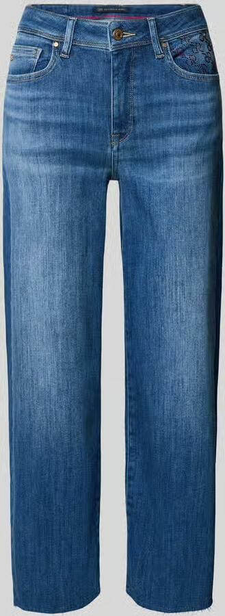 RAFFAELLO ROSSI Jeans met siersteentjes in verkorte pasvorm model 'KIRA 6 8' - Foto 2